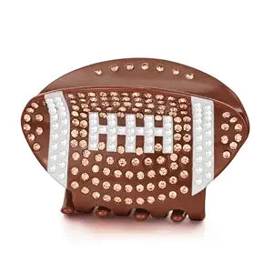 LILIE&WHITE 1PC American Football Hair Clips For Women Rugby Hair Claws