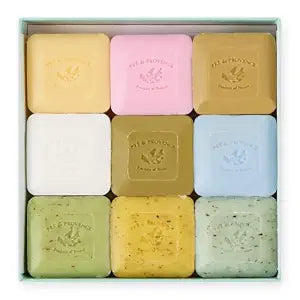 Pre de Provence Luxury Box of Guest Gift Soap (Set of 9) - Assorted,9 Count (Pack of 1)