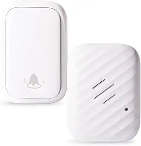 Wireless Doorbell, Battery Free Door Chime, 600ft, 38 Chimes, IP68