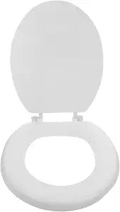 VILLCASE Foam Toilet Seat Cushion Elongated Toilet Seat Cover 16.92 X 13.58 X 1.57 in Soft Padded Bathroom Accessory for Home Apartment Hotel Easy Clean