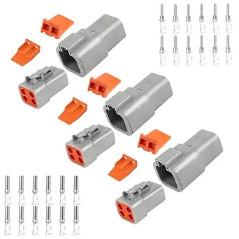 DTP Connector Kit 4 Pin Automotive IP67 Waterproof Electrical Plug