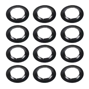 12 Pack Push-On Push Nuts for 5/8" Dolly Axle Rods, Spring Steel Wheel Lock Washers, Hardware Nuts for Dolly Wheels Replacement Accessories