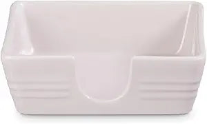 Le Creuset Stoneware Signature Cocktail Napkin Holder, 6 ", Shallot