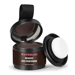 Magic Root Cover Up Instantly Conceals High Forehead & Hair Loss - Sweat & Waterproof Root Touch Up Hair Powder for Women & Men (Dark Brown, 4g)