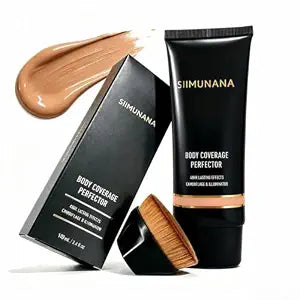 Waterproof Tattoo Cover Up Makeup with Brush, Bronze Radiance, 3.4 fl oz