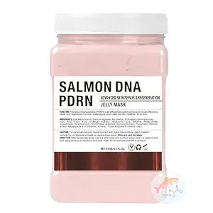 Salmon Mask for Face with PDRN Jelly Mask Powder for Facials Professional