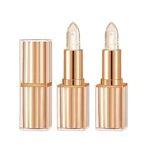 Color-changing Lip Stain, Lip Tint, Tinted Lip Balm, Lipsticks for Women, Suitable for All Skin Tones, Create a Charming Look, Moisturizing Lips, Long-lasting Waterproof Gold leaf (3.5g * 2)