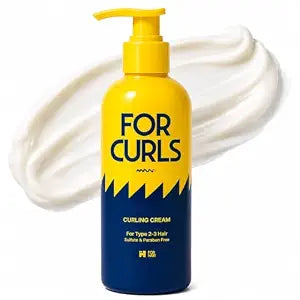 FOR CURLS Curl Cream for Curly & Wavy Hair | Type 2-3 Hair | Anti-Frizz, Lightweight, Non-Crunchy | Sulfate & Paraben Free | 8.4 oz