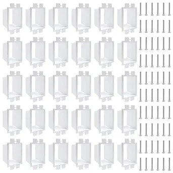 Alrens 30PCS BE1-2 Electrical Outlet Box Extenders with 60 Screws, 1-Gang