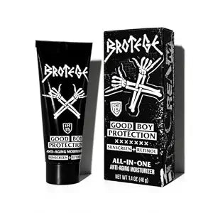 Brotege Good Boy Protection Mens Face Moisturizer with SPF 15 + Retinol | All-in-One Face Lotion for Men | Anti Aging Daily Face Cream