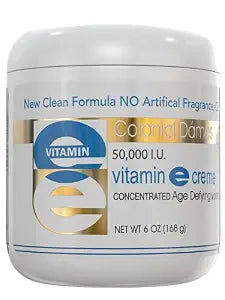 Colonial Dames High Potency 50,000 IU Vitamin E Moisturizer for Hydrating & Moisturizing Chapped Dry Skin & Fine Lines.