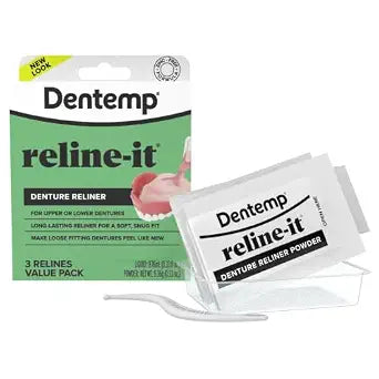 Dentemp Reline-It Advanced Formula Denture Reline Kit - 1pk (3ct)