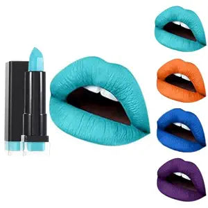 Kilshye Matte Lipstick Hight Pigment Lipsticks Long Lasting Lip Stick Waterproof Lips Gloss Cream Lipgloss Makeup for Women and Girls Pack of 1 (J-Light Blue)