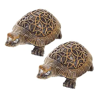 Osaladi Ceramic Turtle Toilet Bolt Cover 2 Pack Coffee Bathroom Decor
