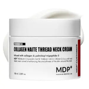 MDP+ Premium Collagen Naite Thread Neck Cream 2.0 | Skin Tightening, Firming, 3.38oz/100ml, Anti-Aging, Moisturizer Face Cream, Neck & D��collet�� Wrinkles, Soft Smooth Skin