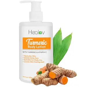 Turmeric Lotion – Natural Skin Brightening Cream for Face & Body – Moisturizing Turmeric Face Cream for Uneven-Looking Skin Tone & Dull Skin – Nourishing Formula for Radiant, Healthy-Looking Skin
