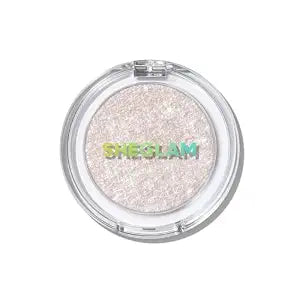 SHEGLAM Enigma Sparkly Eyeshadow Longwear Eyeshadow Single, High-Pigment Eye Shadow Compact, Smooth & Blendable Colors-Pure