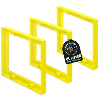 Mint Bucket Brands 1/4" Double Gang Outlet Box Extenders, UL Listed, Electrical Box Extender for Outlets & Switches, Pack of 3