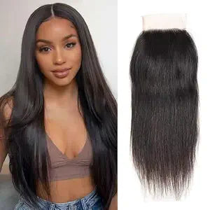 Lace Closure Human Hair 10 Inch Straight Closure 4x4 HD Lace Front Closure
