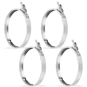 Stainless Steel Load Center Locking RingSnap Action Sealing Ring for Meter Socket Combo Enclosure 4 PCS