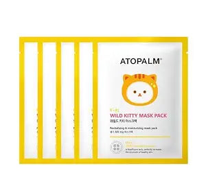 ATOPALM Kids Wild Kitty Face Mask, 5 Sheets