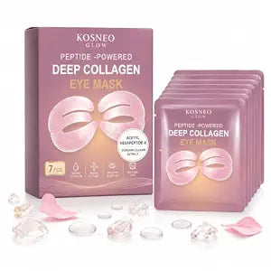 KOSNEO Collagen Eye Mask, Peptide-Powered Deep Collagen Eye Mask, Eye Mask with Collagen Peptide, Under Eye Patches 360�� Fit, Eye Patches for Puffy Eyes and Dark Circles