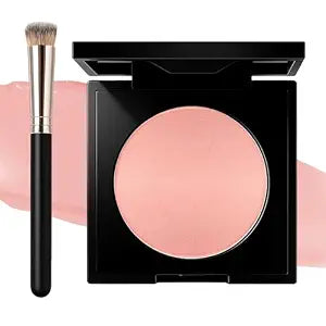 Pink Under Eye Brightener, Under Eye Brightener Concealer with Brush