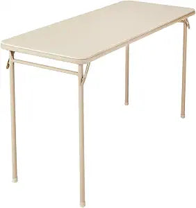 CoscoProducts Cosco Folding Serving Table, 20" x 48", Antique Linen