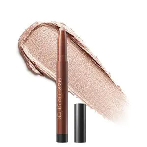 MIAO-GK Cream Eyeshadow Pencil, Shimmer and Matte Finishes Eye Shadow Pen, Blendable and Buildable Eye Shadow Stick, Waterproof Long-Lasting, Multiple Shades Eye Makeup Champagne Shimmer