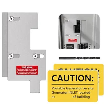 Generator Interlock Kit Compatible with Ge General Electric with a Single Vertical Throw Main Panels,2-1/2 Inch Spacing Between Main and Branch Breaker,for Home Safety Interlock Kit