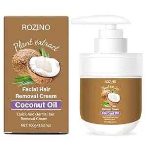Facial Hair removal for Women,Gentle Coconut Oil Hair Removal Cream