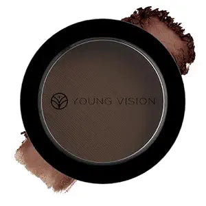 YOUNG VISION Dark Brown Powder Contour for Deep Skin, Matte Waterproof