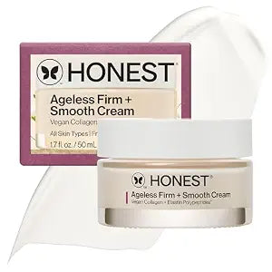 Honest Beauty Ageless Firm and Smooth Cream, Vegan, Unscented, 1.7 fl oz