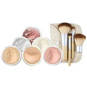 11pc EVERYDAY KIT (Warm Shade) Mineral Makeup Kit Matte Foundation Powder