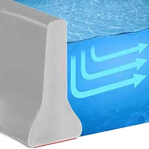 Collapsible Shower Threshold Water Dam StripBLYPHOO Self-Adhesive Water Barrier, Premium Silicone Water Stopper for Bathroom and Kitchen, Shower Guard for Dry and Wet Separation (Grey/79in)