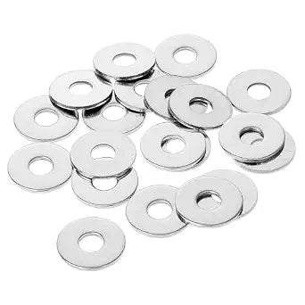 M8 Flat Washers 24mm Flat Washers 304 Stainless Steel Washers Hardware Metal Washers Kit for Screws and Bolts, 2mm Thickness (20 Pcs)