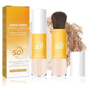Mineral Sunscreen Setting Powder SPF 50, Sunscreen Powder for Face & Scalp