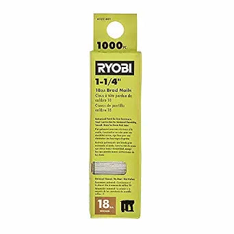 RYOBI 1,000 PC. 1-1/4" 18GA Brad Nails - A1021801