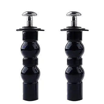 for TOTO Toilet Hinge Screw Kit - Expanding Rubber Bolt Top Nuts Set for Top Mount Toilet Seat Tightening, Blind Hole Fixing, 2 Pack