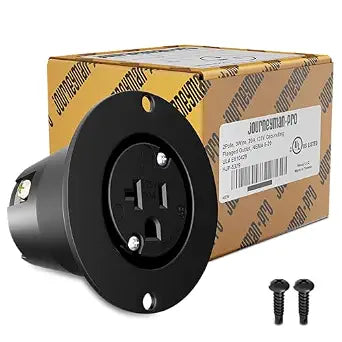 Journeyman-Pro Outlet - 20 Amp Receptacle, Flanged Outlet - No Covers