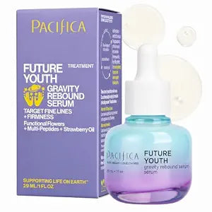 Pacifica Future Youth Gravity Rebound Face Serum – Multi-Peptide Firming Facial Serum for Fine Lines, Anti-Aging & Elasticity Vegan & Cruelty-Free Dermatologist Tested