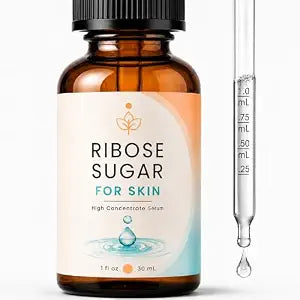 D-Ribose Sugar For Skin Serum - Hyaluronic Acid Serum for Face - Ribose Sugar for Skin - Face Serum - Skin Serum - Glow Serum - Ribose Face Serum ribose cream - deoxyribose sugar gel - 1 fl oz