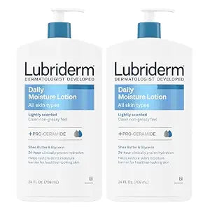 Lubriderm Daily Moisture Body Lotion + Pro-Ceramide, 24 fl. Oz, 2 Pack