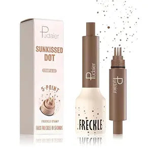 Freckle Stamp Pen, Waterproof Fake Freckles, 5-Point Quick Dry Makeup (04)