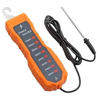 Neoteck 2000-12000V Electric Fence Voltage Tester with 8 Neon Lights