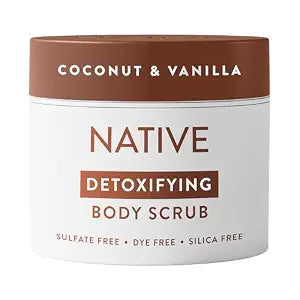 Native Body Scrub for Women & Men, Coconut & Vanilla Scent, 12oz