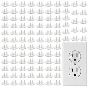 100 Pack Outlet Covers Baby Proofing Clear Outlet Covers Safety Plug Covers