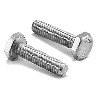 3/8-16 x 1 Hex Head Screw Bolt, 20Pcs 18-8 (304) Stainless Steel, Fully Threaded, Plain Finish, by SG TZH