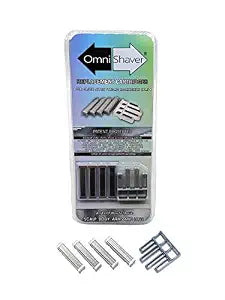Premium Omnishaver Replacement Cartridge Refill Kit with Blade Removal Tool - Self Cleaning & Self-Stropping Shaving Razors for Men & Women - Safe & Smooth Mens Razors Blades Refills - 4 Cartridges
