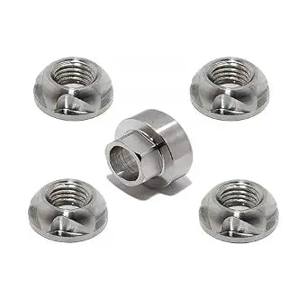 1/4-20 304 Stainless Steel Anti-Theft Locking Nuts 20TPI Security Hardware Kit for Mountain Bike Awning Car Accessories for Styling Light Bar Safety,(4 Lock+ 1 Key)
